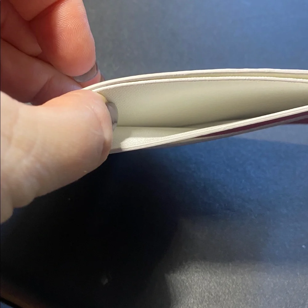 Nike Red and White Card Holder